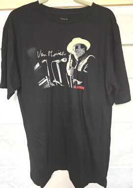 Van Morrison Shirt Mens XL Black 2023 US Tour Concert Music Tee NWOT NEW